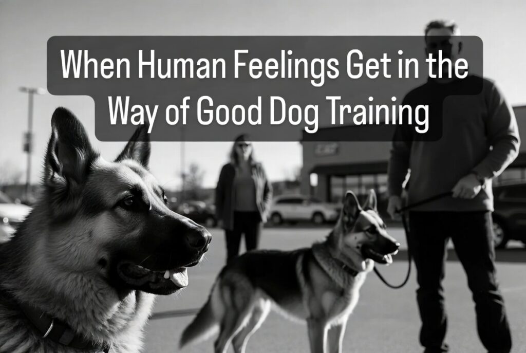 When Human Feelings Get in the Way of Good Dog Training